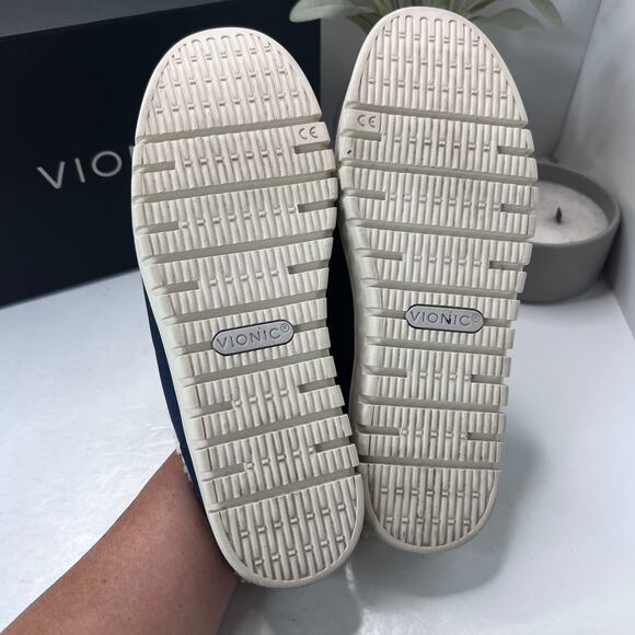 Vionic Uptown Mule Faux Shearling Lined Slip On Shoes Peacoat Blue Womens 9M - Picture 8 of 10